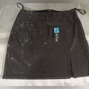 JULIA by love J - Rhinestone Mini Skirt